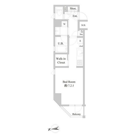 B CITY APARTMENT ITABASHINORTHの物件間取画像